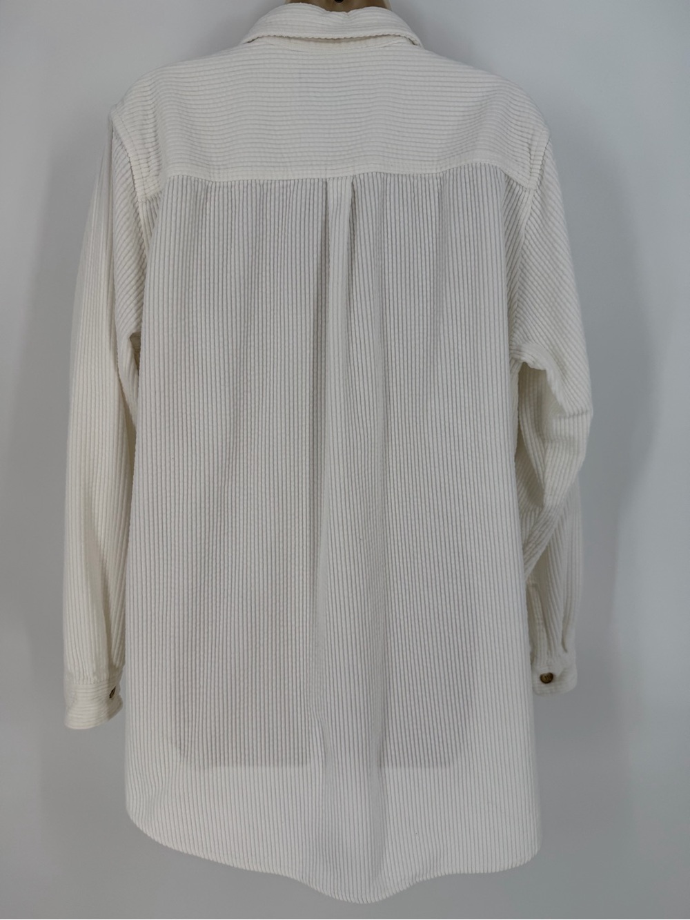 Vintage 90s LL Bean Corduroy Relaxed Tunic Shacket XL Cabincore Gorpcore Granola - Picture 7 of 13